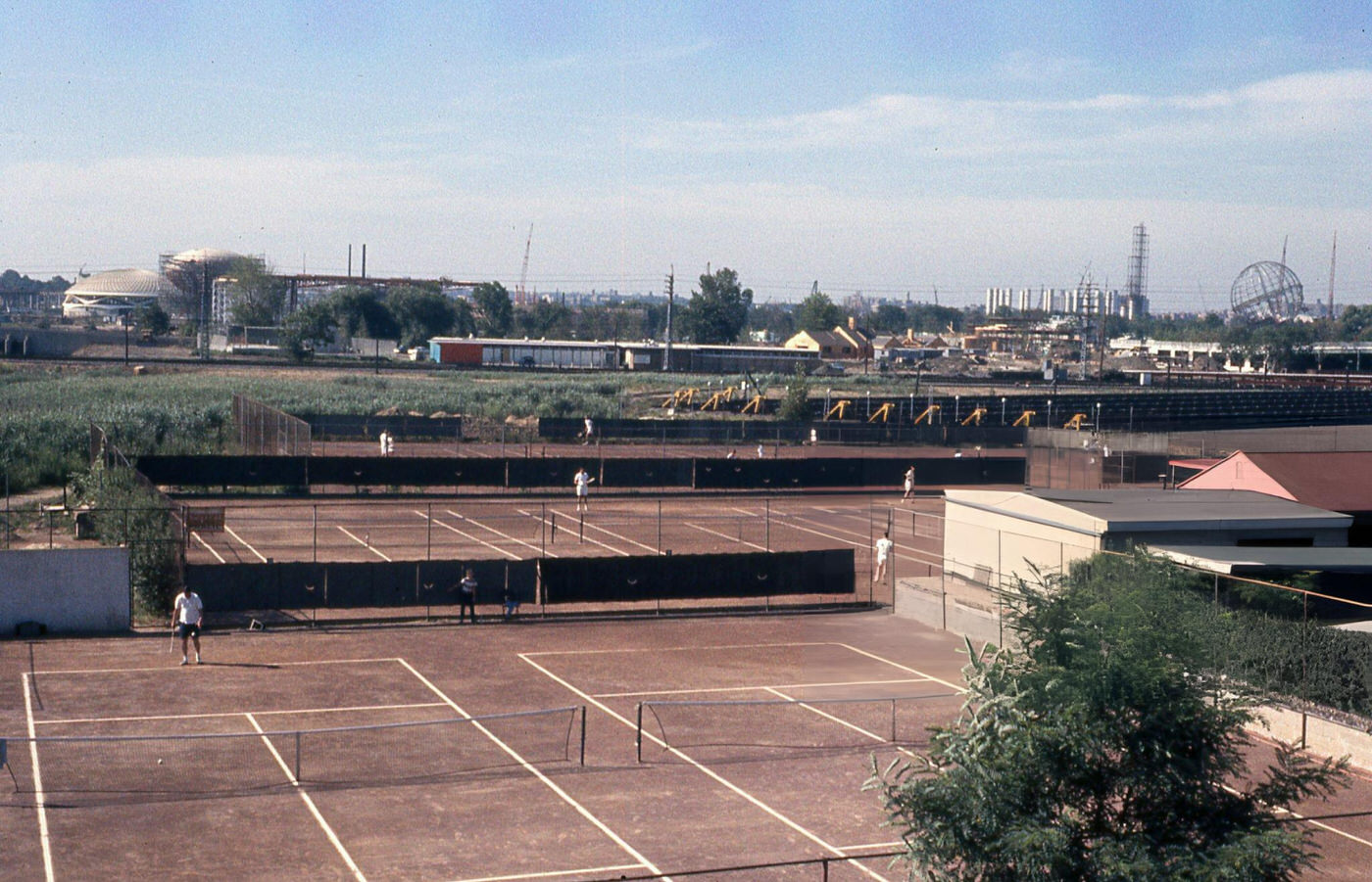 The Tennis Courts At Flushing Meadows Park In Corona, 1960S.