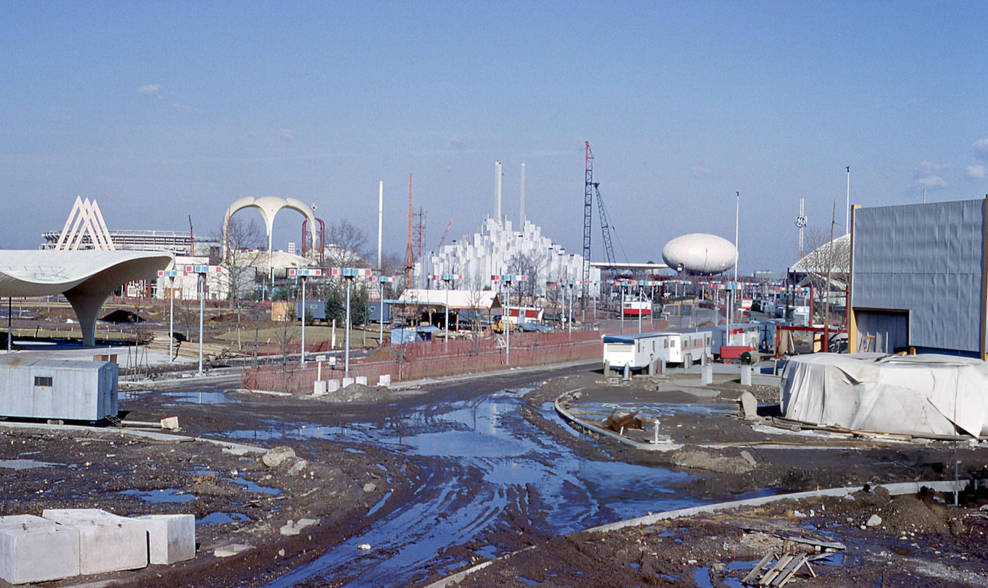 Muddy Construction Site For The 1964/1965 World'S Fair In Corona, 1960S.