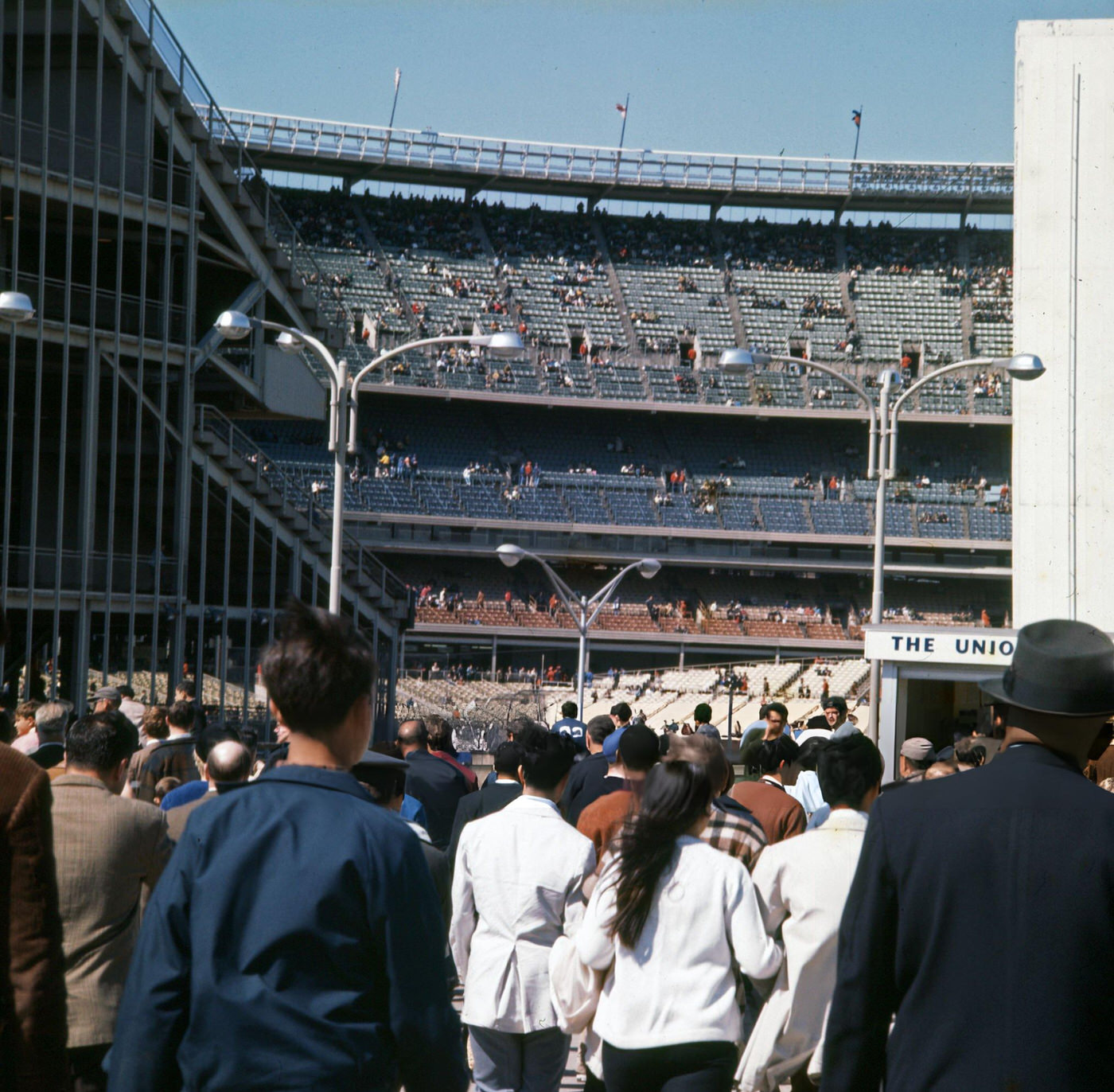 Fans Enter Shea Stadium For A New York Mets Baseball Game In Corona, 1969.