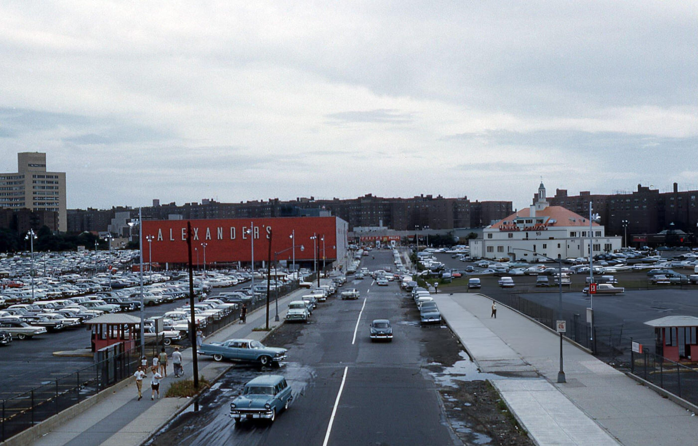 Elevated View Looking South Along Junction Boulevard Towards Queens Boulevard In Corona, 1960S.