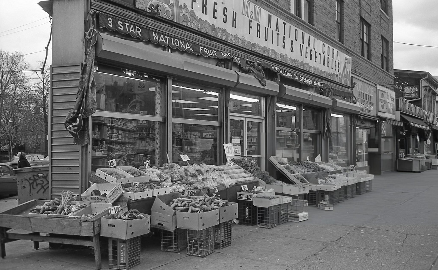 The M&Amp;Amp;M National Corp Produce Market On National Street In Queens' Corona Neighborhood, 1974.