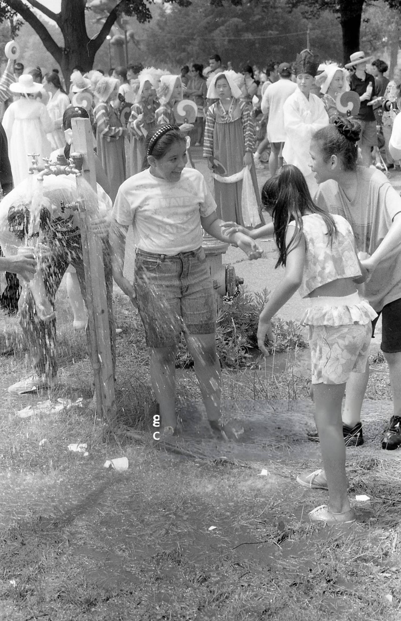 People Cool Off In Flushing Meadows Park In Corona, Queens, 1994.