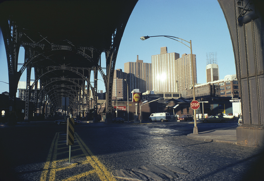 12Th Ave. From W. 125Th St. In Harlem, 1976