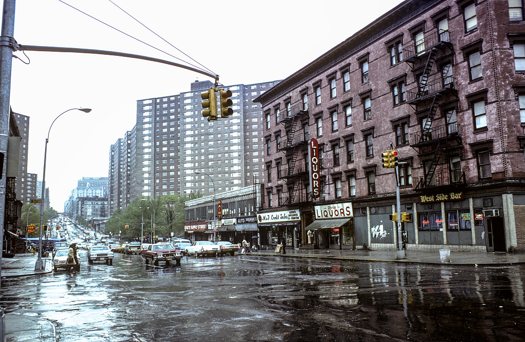 Amsterdam Ave. From W. 126Th St. In Harlem, 1977