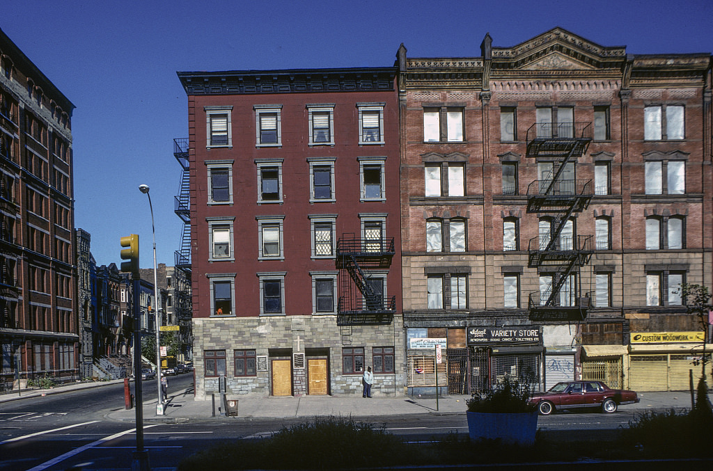 View West Along W. 122Nd St. From Adam Clayton Powell Jr. Blvd., Harlem, 1989.