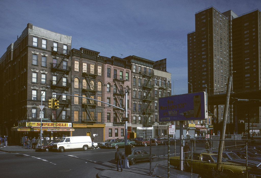 View Nw Along Frederick Douglass Blvd. From W. 154Th St., Harlem, 1989.