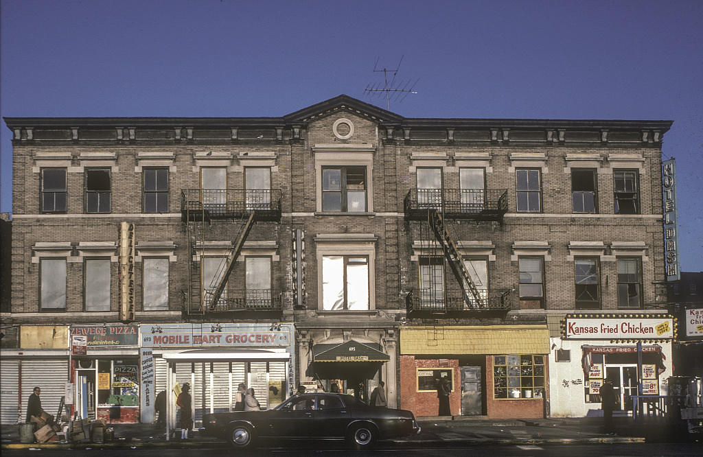 695 Malcolm X Ave. At W. 145Th St., Former Hotel Dash, Harlem, 1981 Oct.