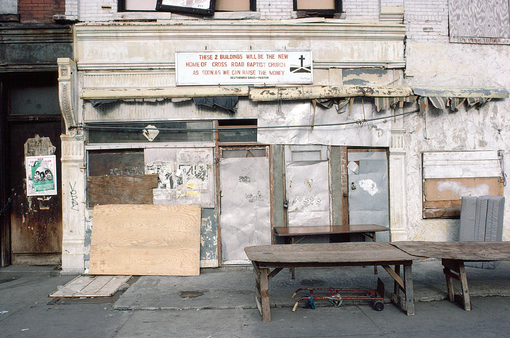 Future Home Of The Cross Road Baptist Church, 335, 333 Malcolm X Blvd., Harlem, 1987.