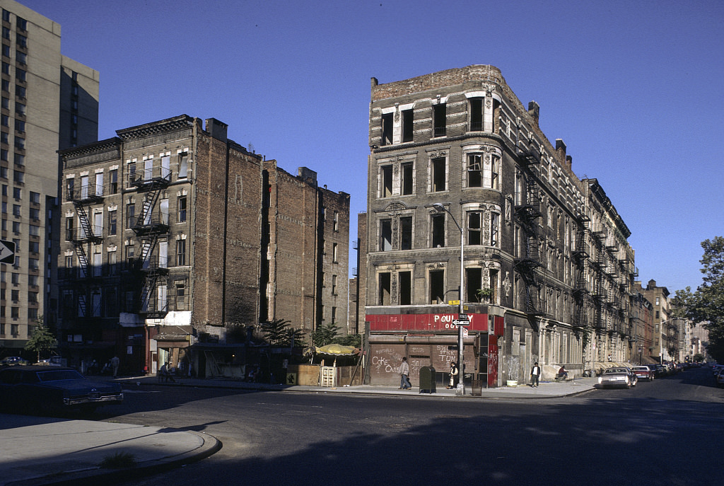 View Sw Along 5Th Ave. From E. 119Th St., Harlem, 1987.