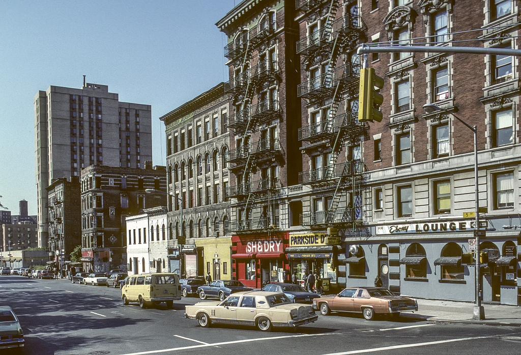 View Sw Along 5Th Ave. From W. 120Th St., Harlem, 1988.