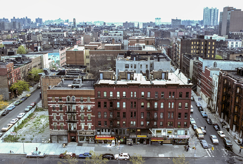 View East From Adam Clayton Powell Jr. Blvd. Between W. 127Th And W. 128Th St., Harlem, 1988.