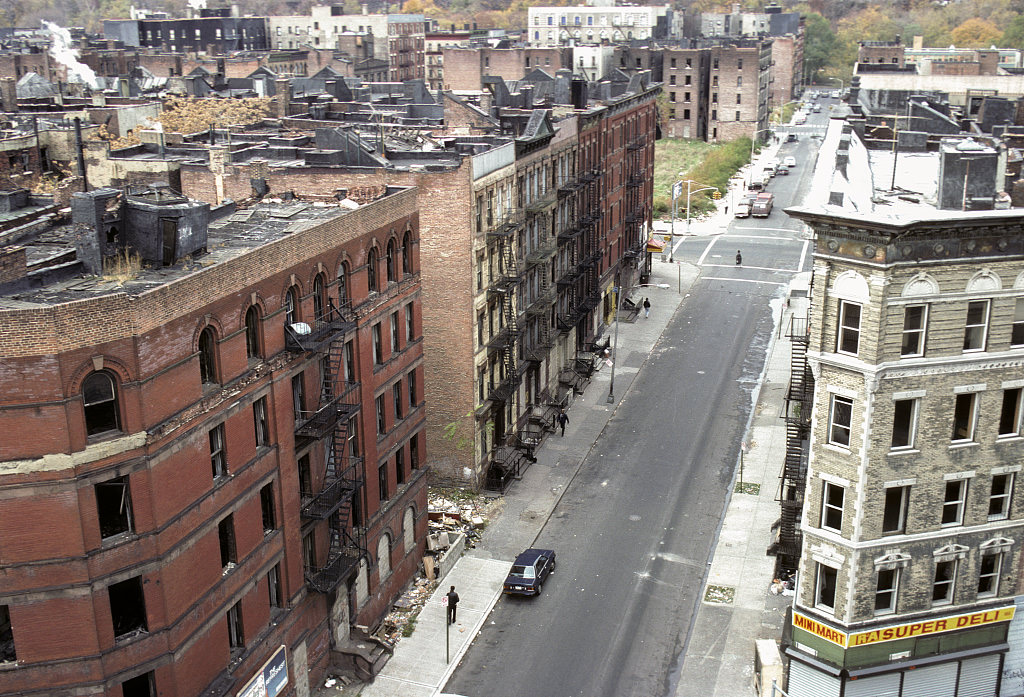 View West Along W. 119Th St. From St. Nicholas Ave., Harlem, 1988.