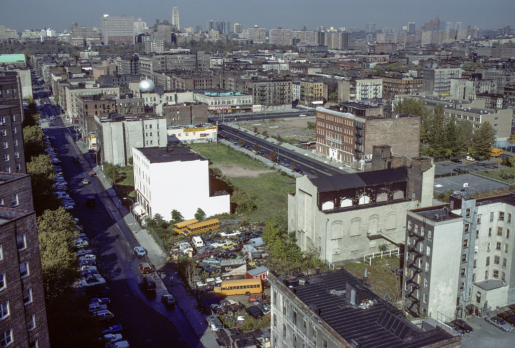 View Nw From The Roof Of The Taft Houses, 5Th Ave. And W. 115Th St., Harlem, 1988.
