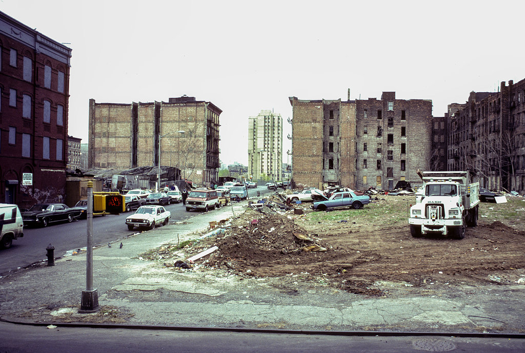 View West Along E. 115Th St. From Park Ave., Harlem, 1988.