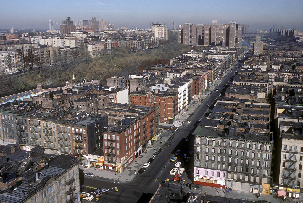 View North From W. 144Th St. Along Frederick Douglass Blvd., Harlem, 1988.