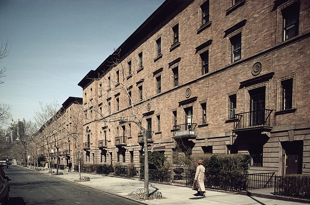 Strivers' Row, View Nw Along W. 139Th St. From Adam Clayton Powell Blvd., Harlem, 1989.