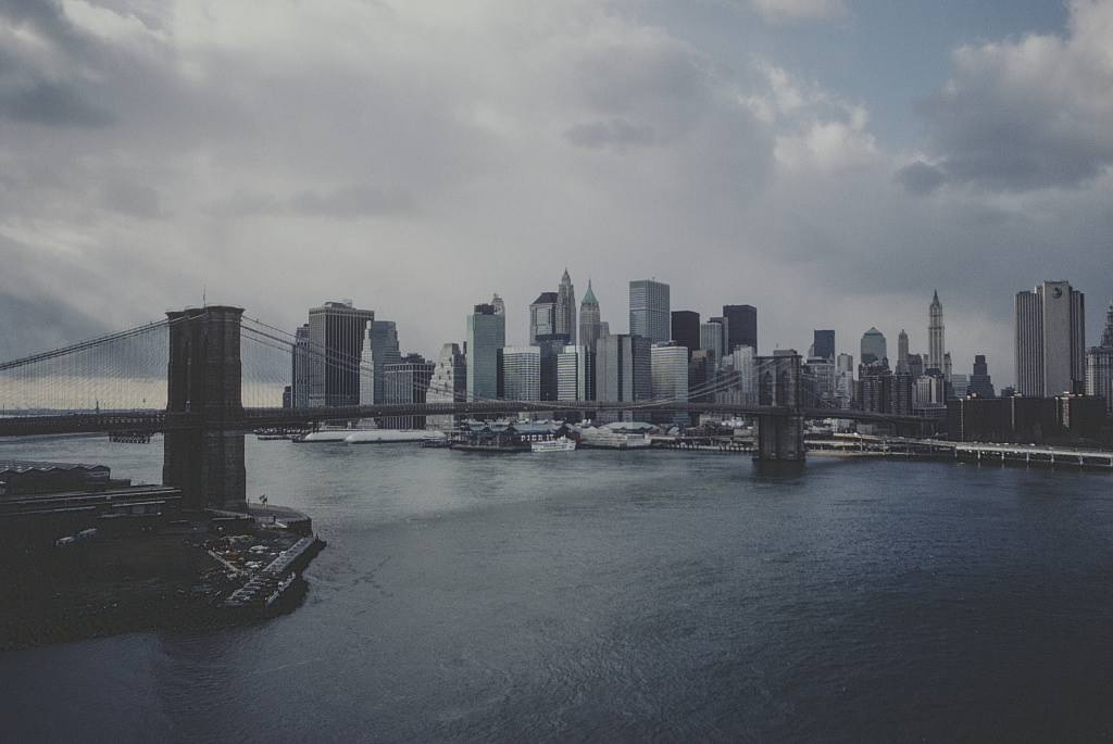 View Of Lower Manhattan From The Manhattan Bridge, 2001.