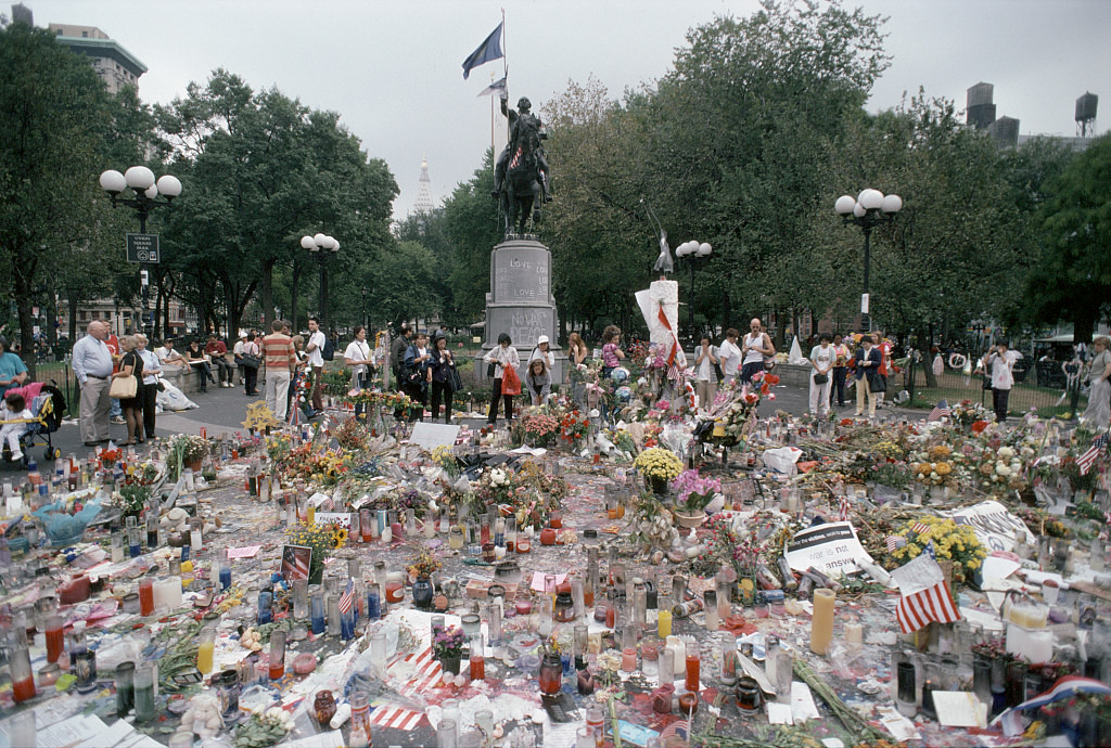 Memorials, Union Square, Manhattan, 2001.
