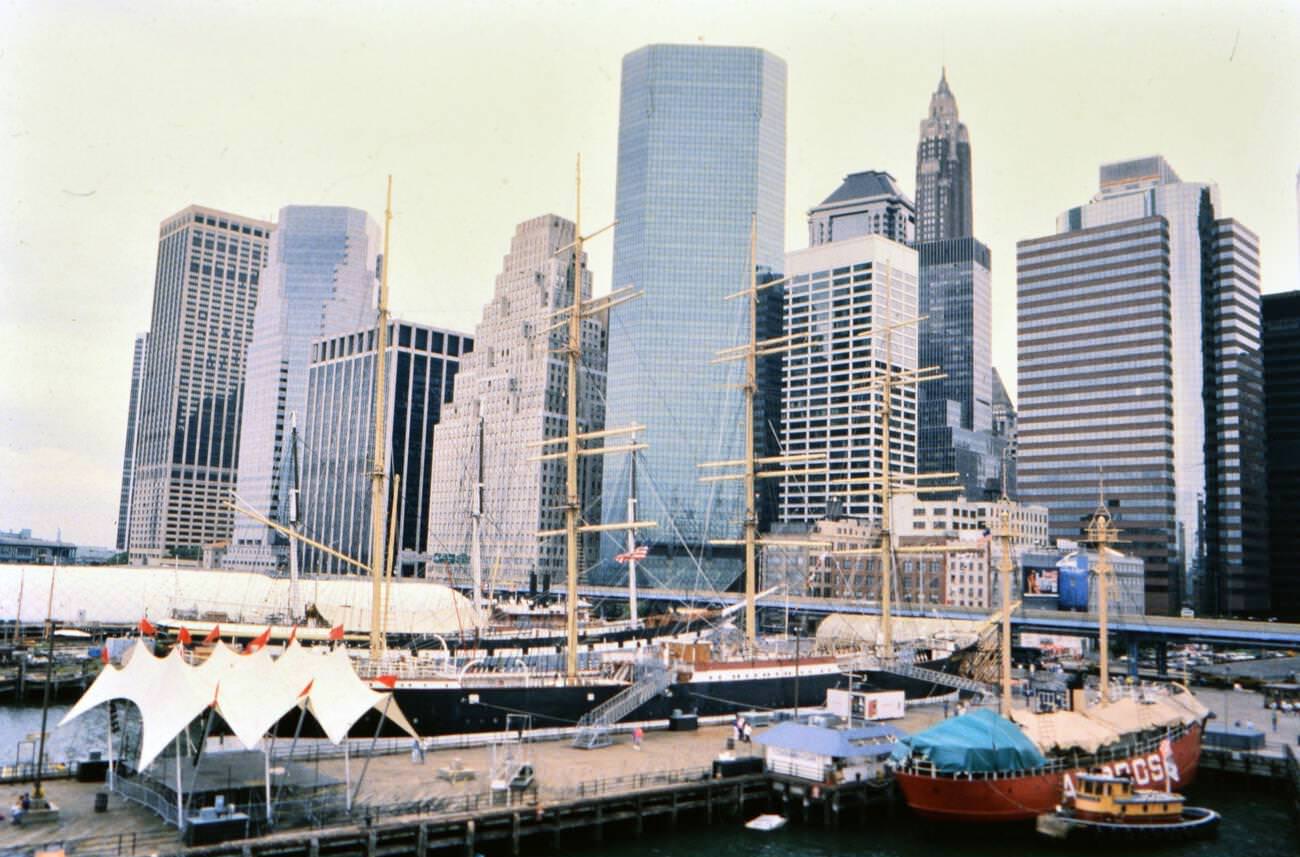 Lower Manhattan Seaport And Financial District, 2000.