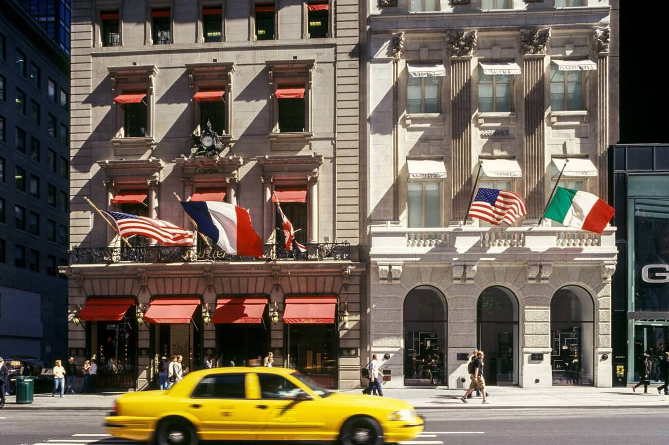 Cartier Versace Shops Fifth Avenue Manhattan, 2006.