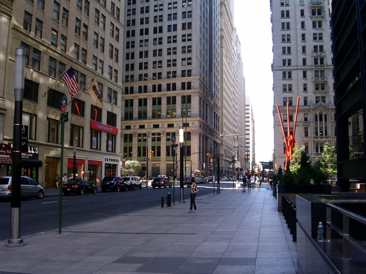 Manhattan Downtown During Labor Day, 2008.