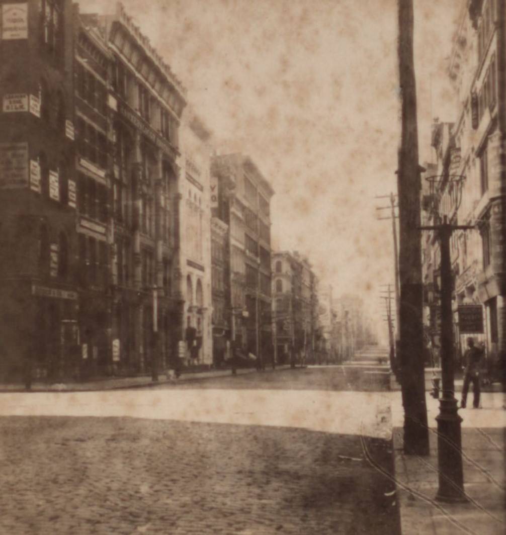 Broadway South From Broome Street, 1850S.