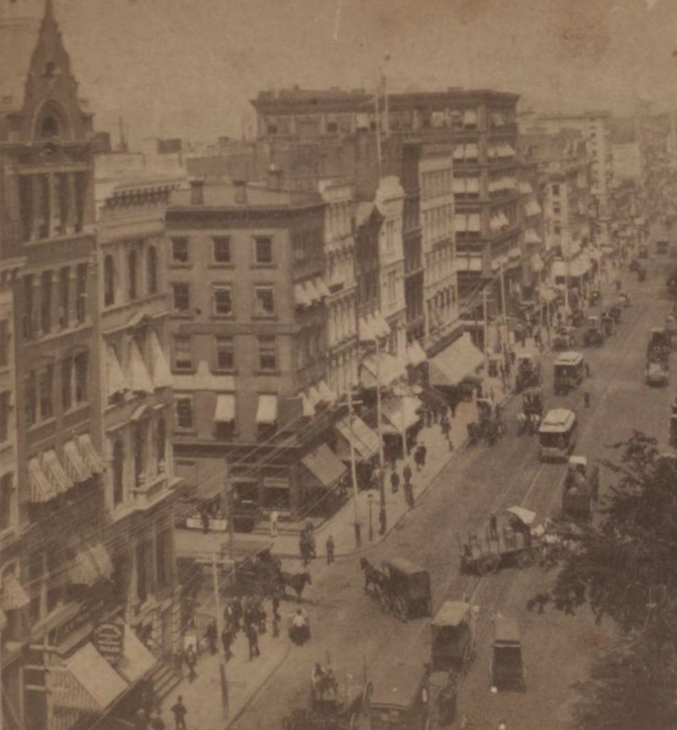 Broadway From The Post Office, 1850S.