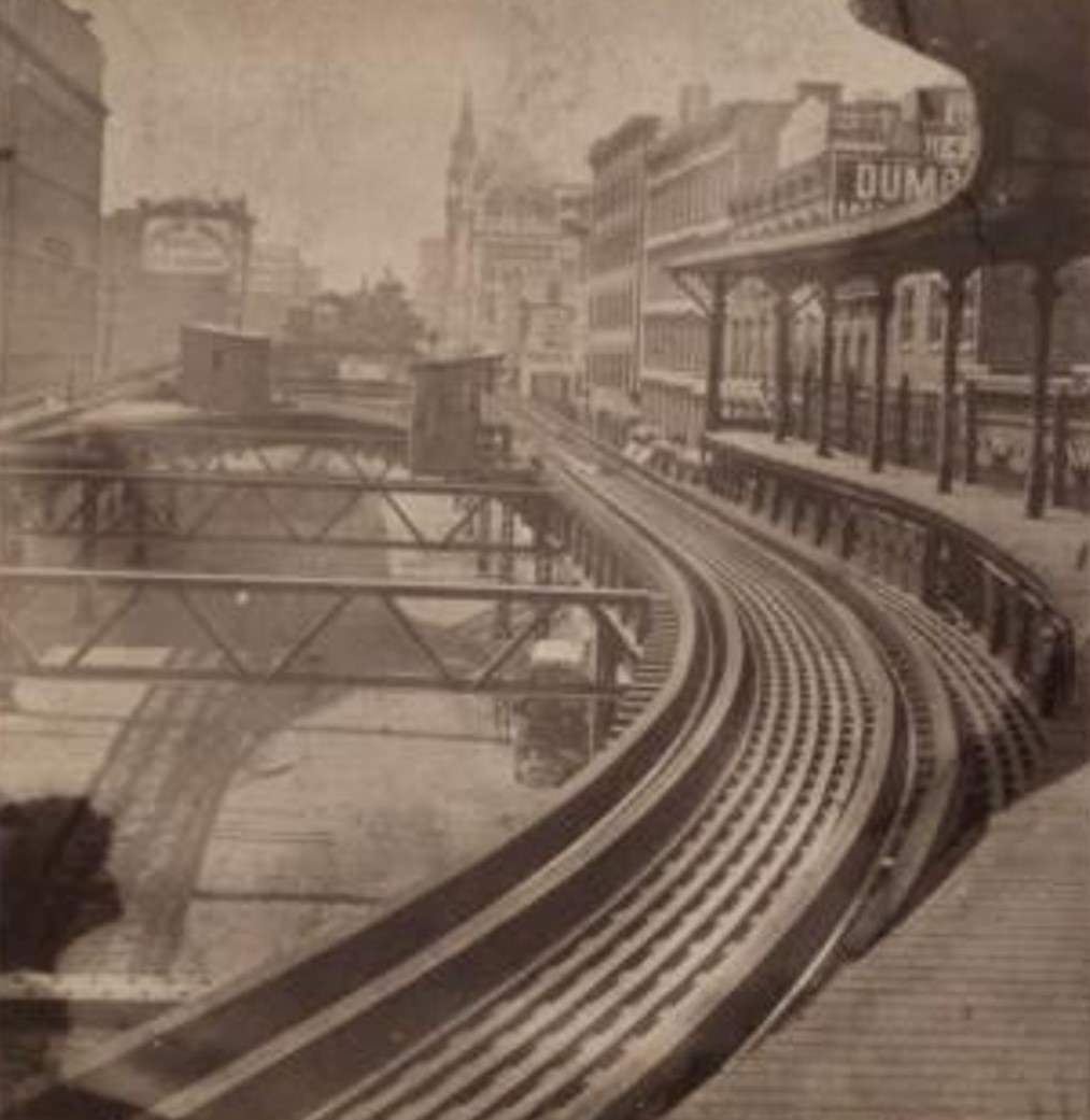 Elevated R.r. 42Nd Street Branch, 1850S.
