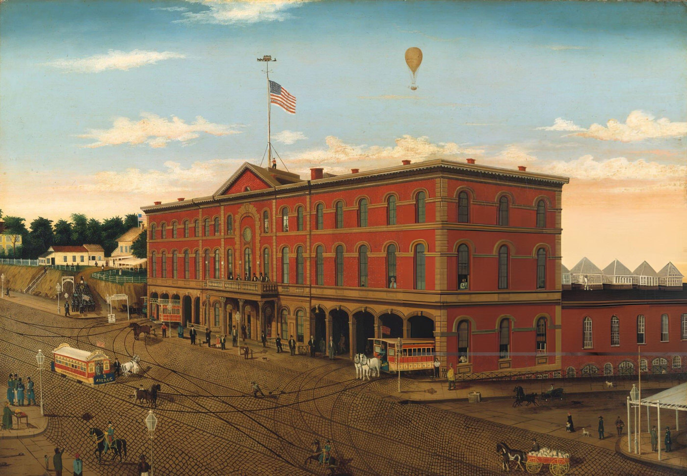 The Third Avenue Railroad Depot, 1850S.