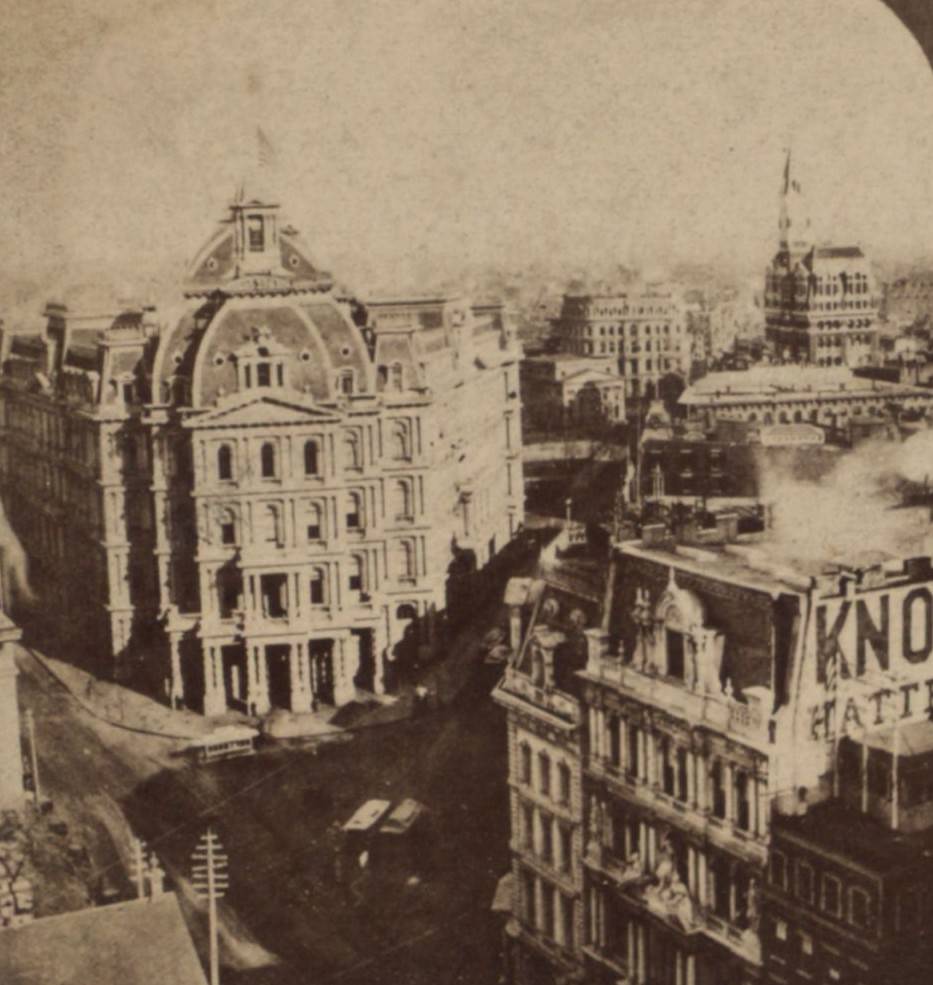 Post Office, Staats Zeitung, And Tribune Buildings, 1850S.