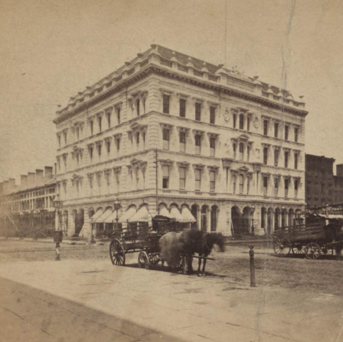 Pike'S Opera House, Corner Of 23Rd And Eighth Avenue, 1850S.