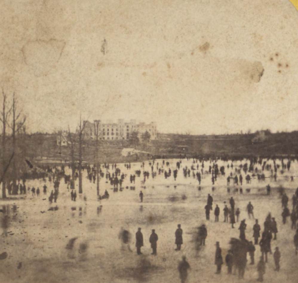 Skating Scene On The Lake, 1850S.