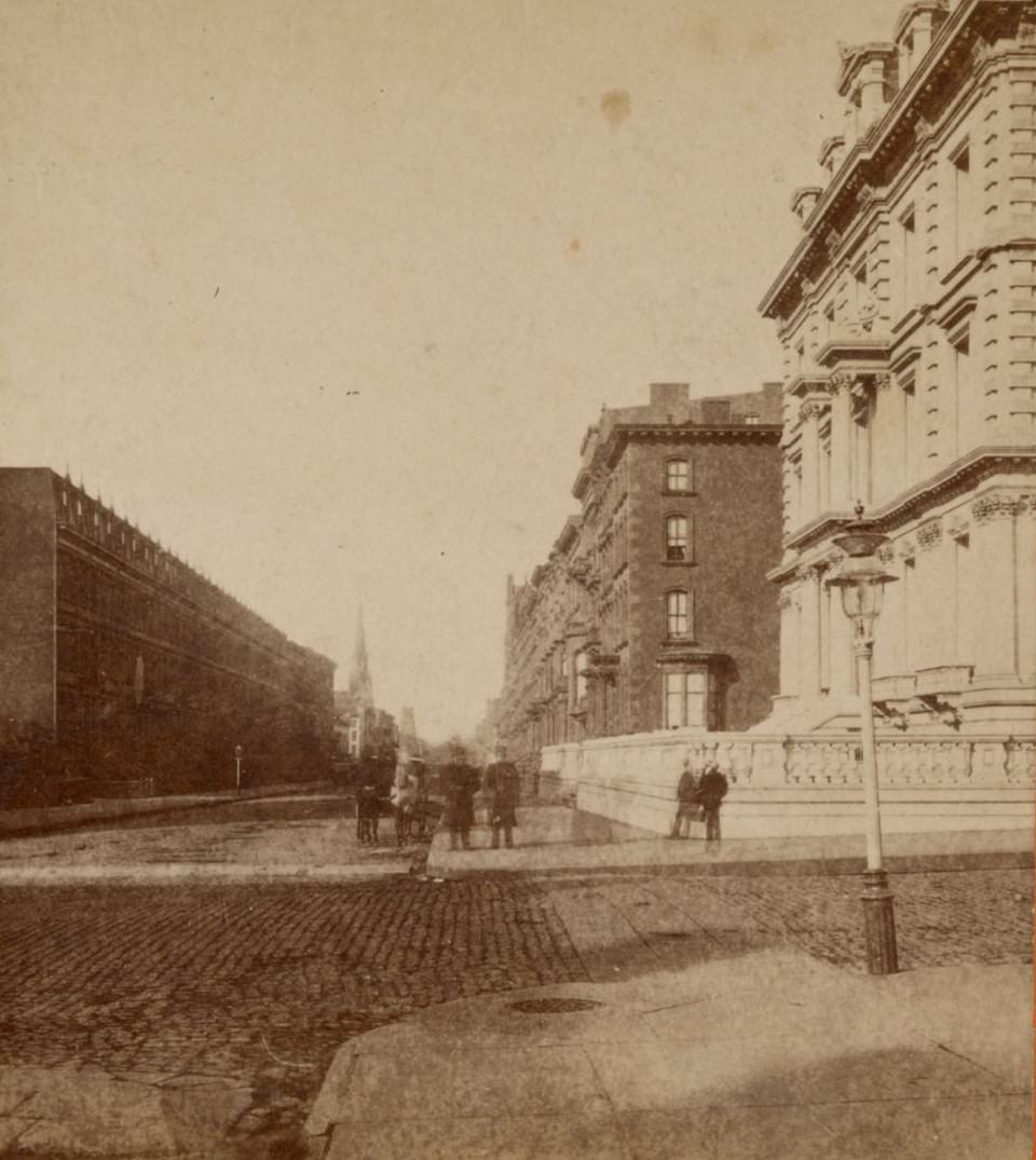 34Th Street Looking West From 5Th Avenue, 1850S.