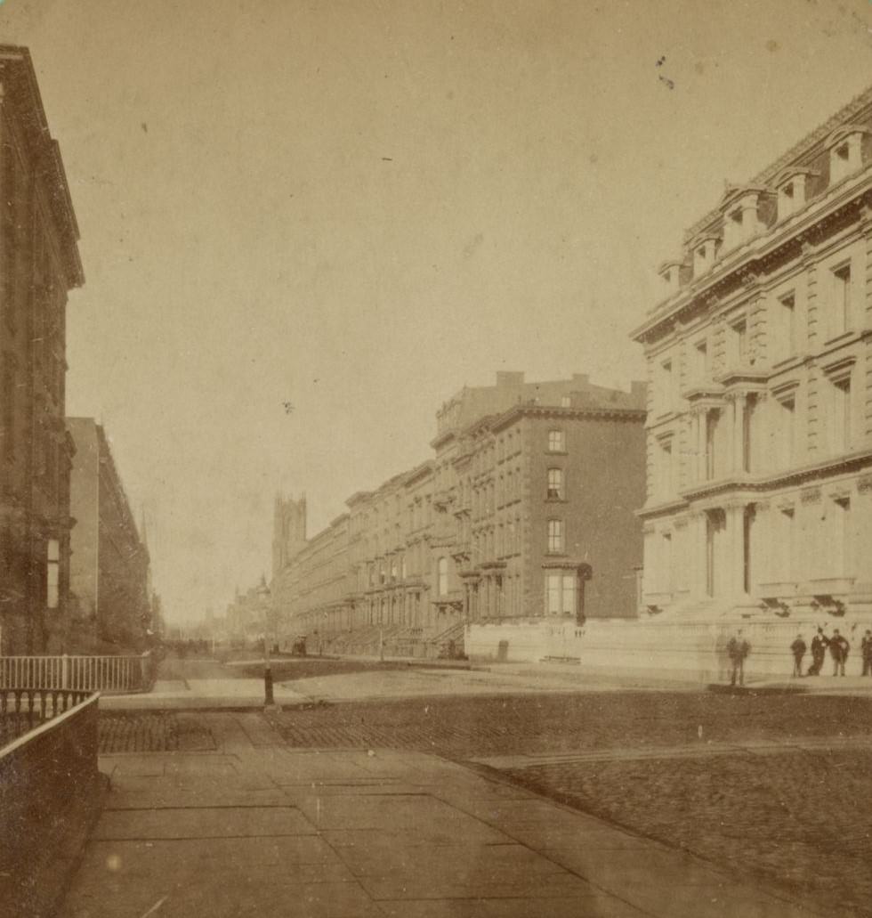 34Th Street Looking West From 5Th Avenue, 1850S.