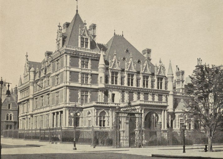 House Of Cornelius Vanderbilt, Sr., 5Th Avenue And 58Th Street, 1850S.