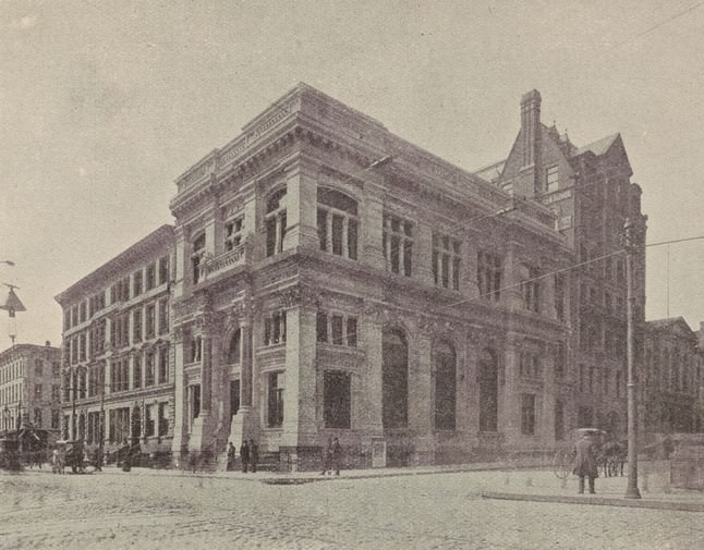 The Dime Savings Bank, Court And Remsen Streets, 1850S.