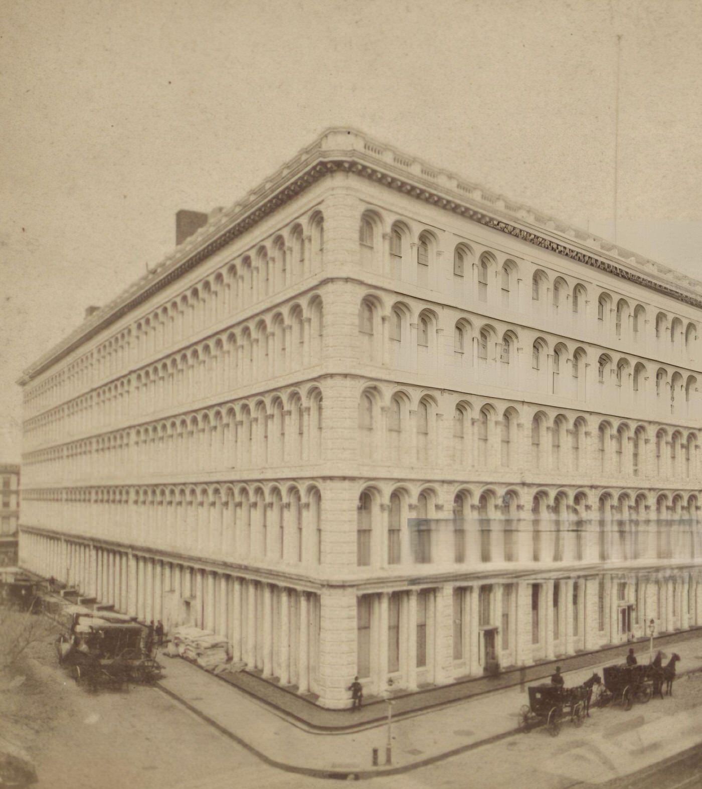 Stewart'S 10Th Street Store, Manhattan, 1850S.