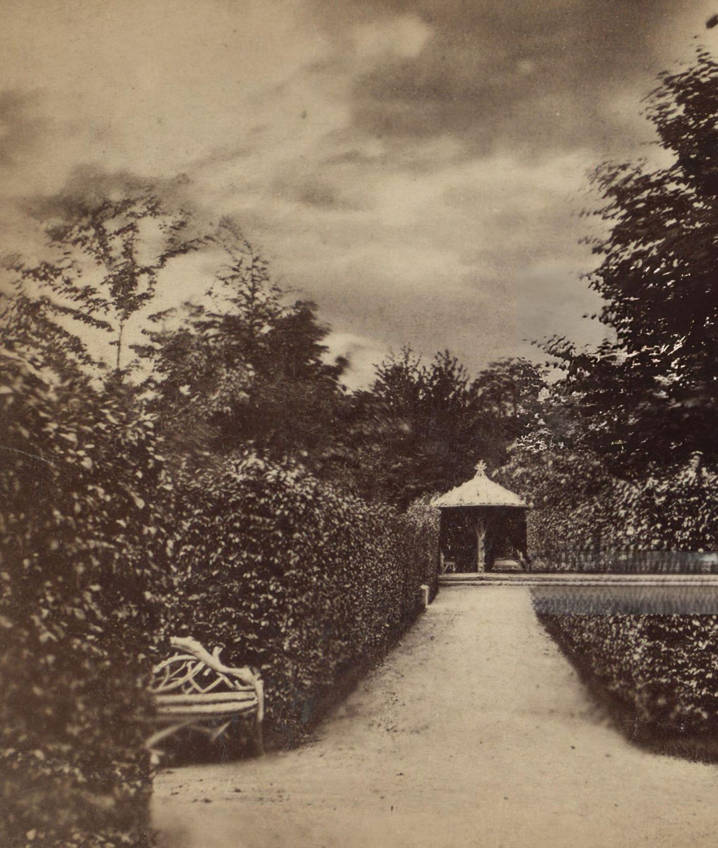 Pathway Leading To A Pavilion, Manhattan, 1850S.