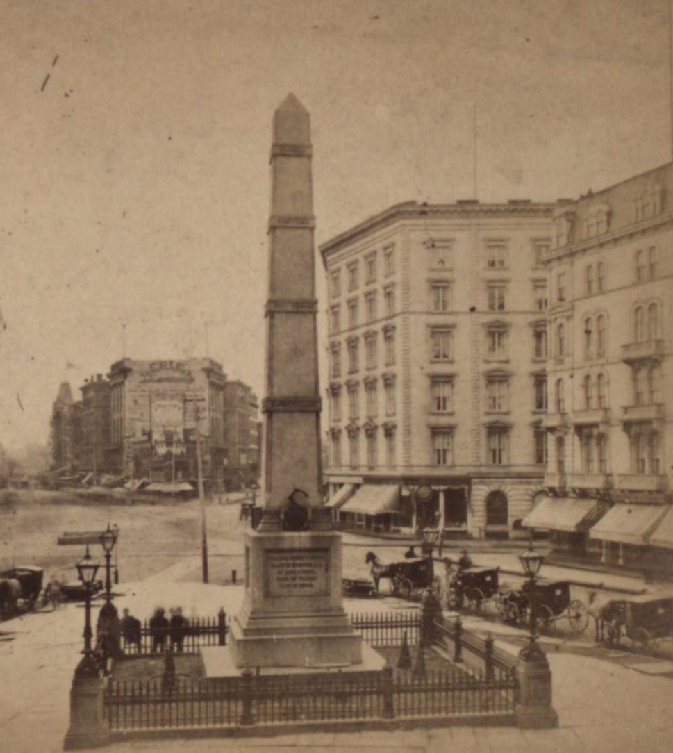 Worth'S Monument, Madison Square, 1850S.