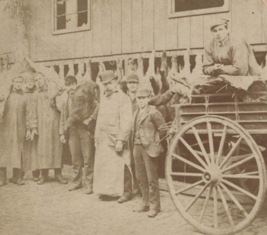 The Merry Butchers, Washington Market, 1850S.