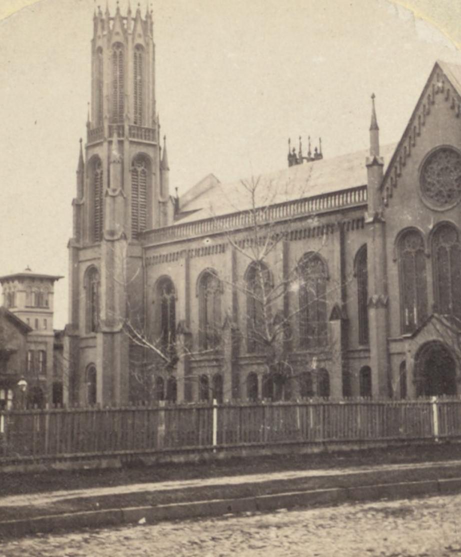 Clinton Avenue Congregational Church, Brooklyn, 1850S.