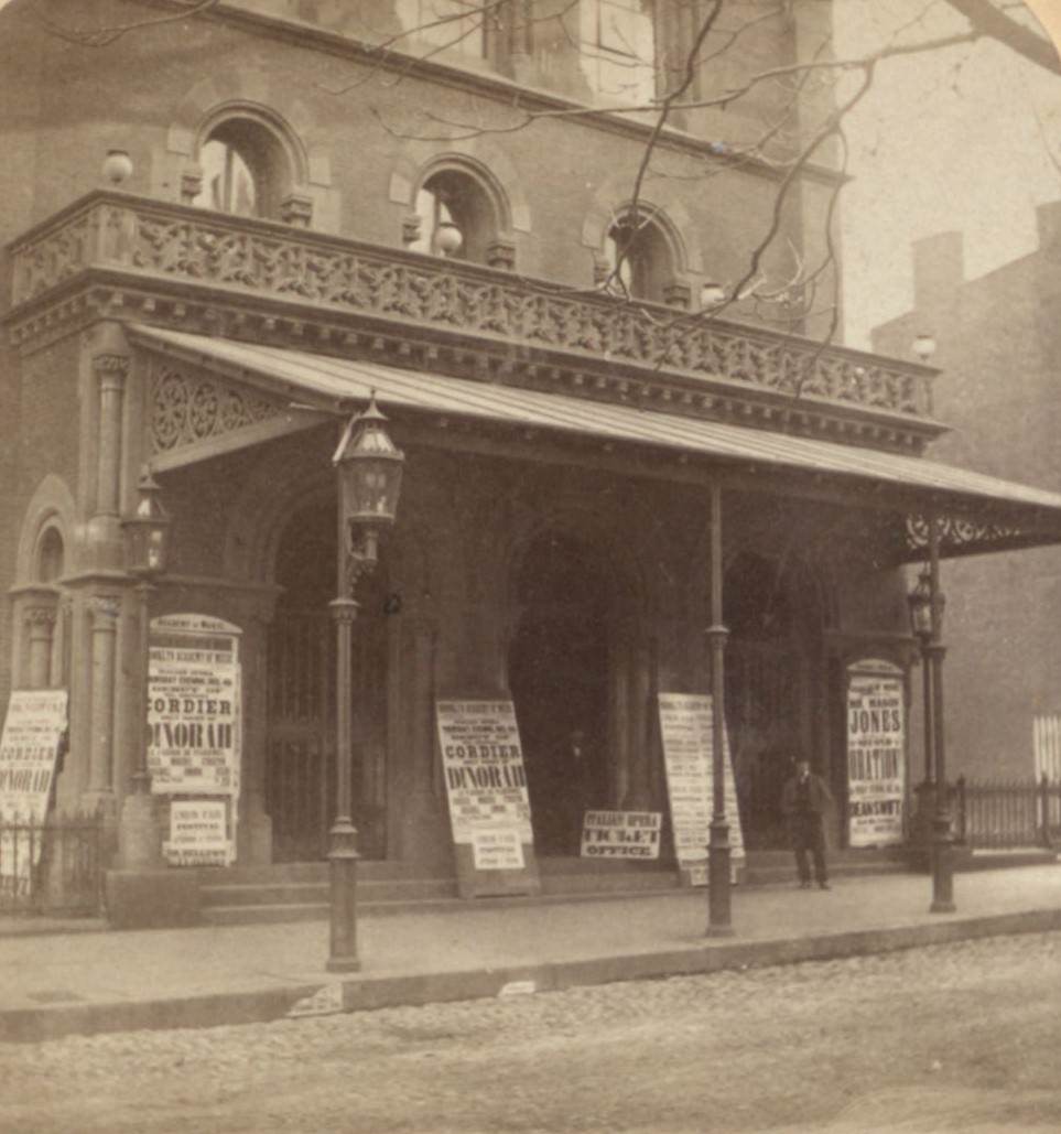 Academy Of Music, Brooklyn, 1850S.