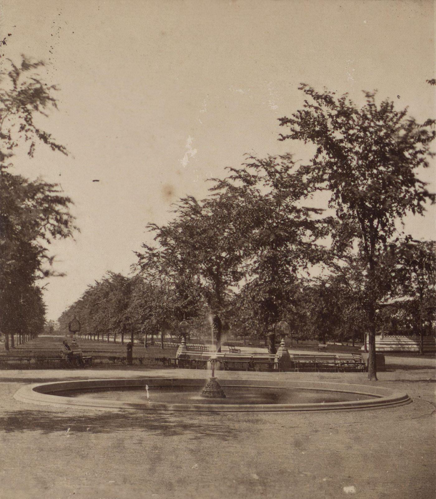 The Mall, Central Park, Manhattan, 1860S