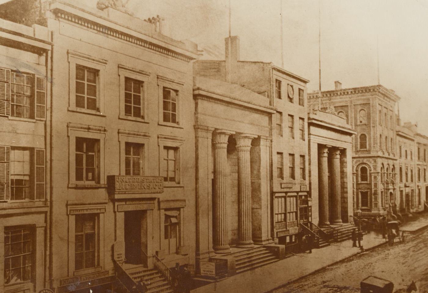 U.s. Life Insurance Company And Merchant'S Bank, 1860S.