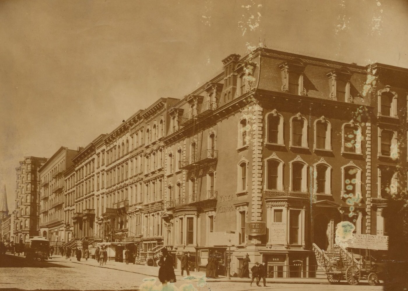 Hotel Wellington And Row Houses, 1860S.