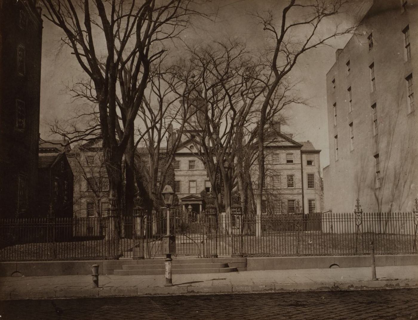 Broadway And Thomas Street, Manhattan, 1860S.