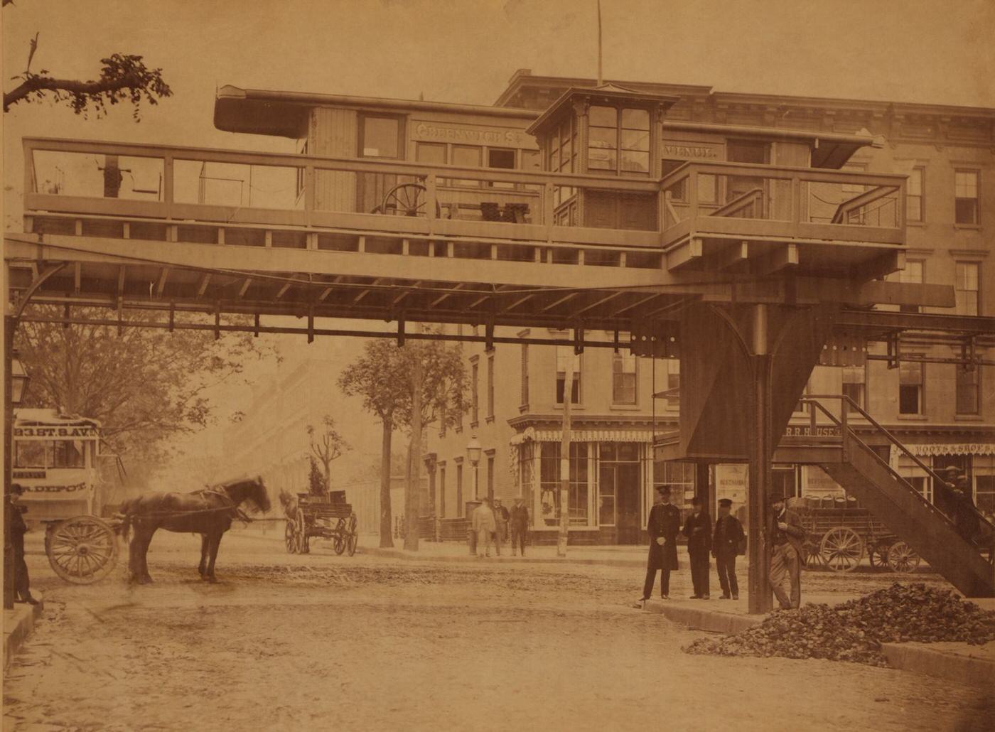 9Th Avenue And 29Th Street (West), Manhattan, 1860S.