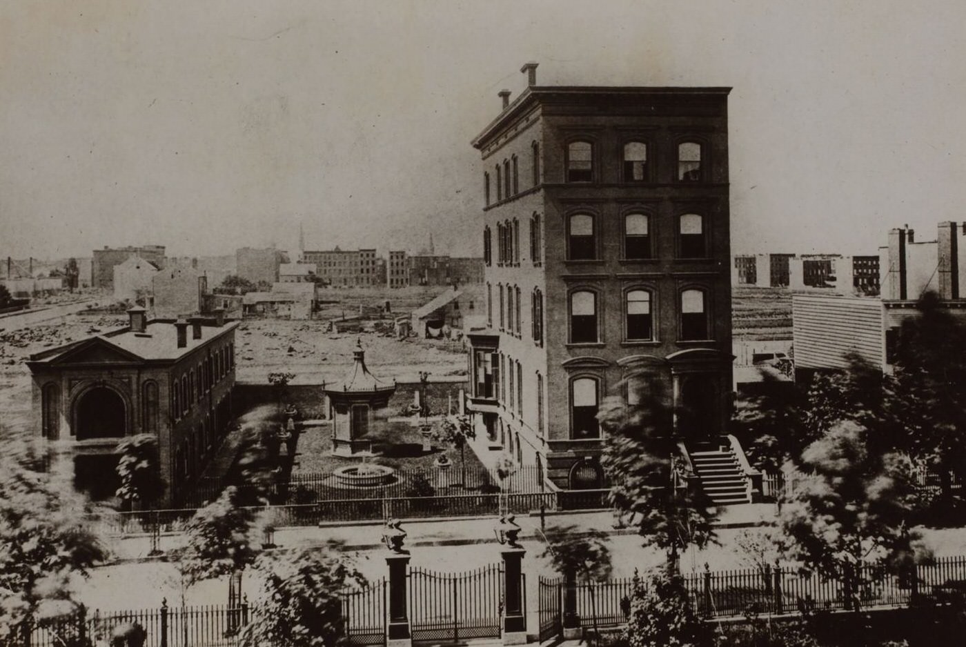 54Th Street (West) And 5Th Avenue, Manhattan, 1860S.