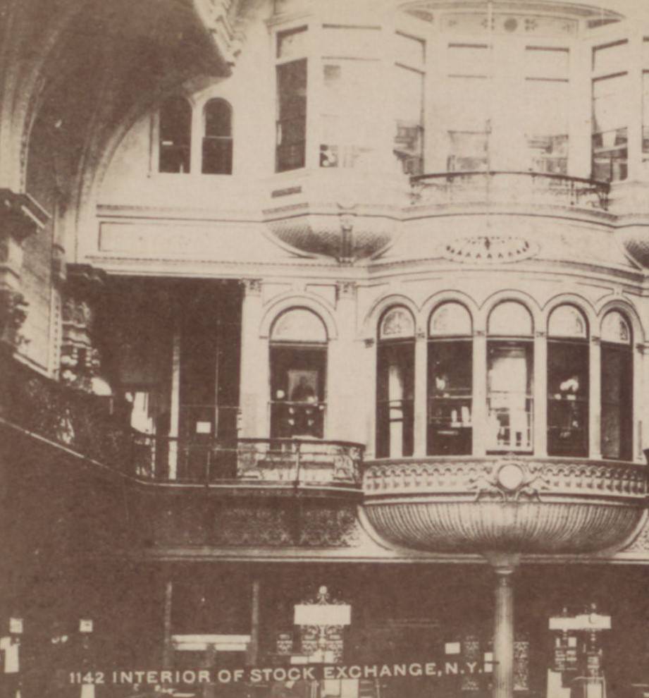 Interior Of The Stock Exchange, 1860S.