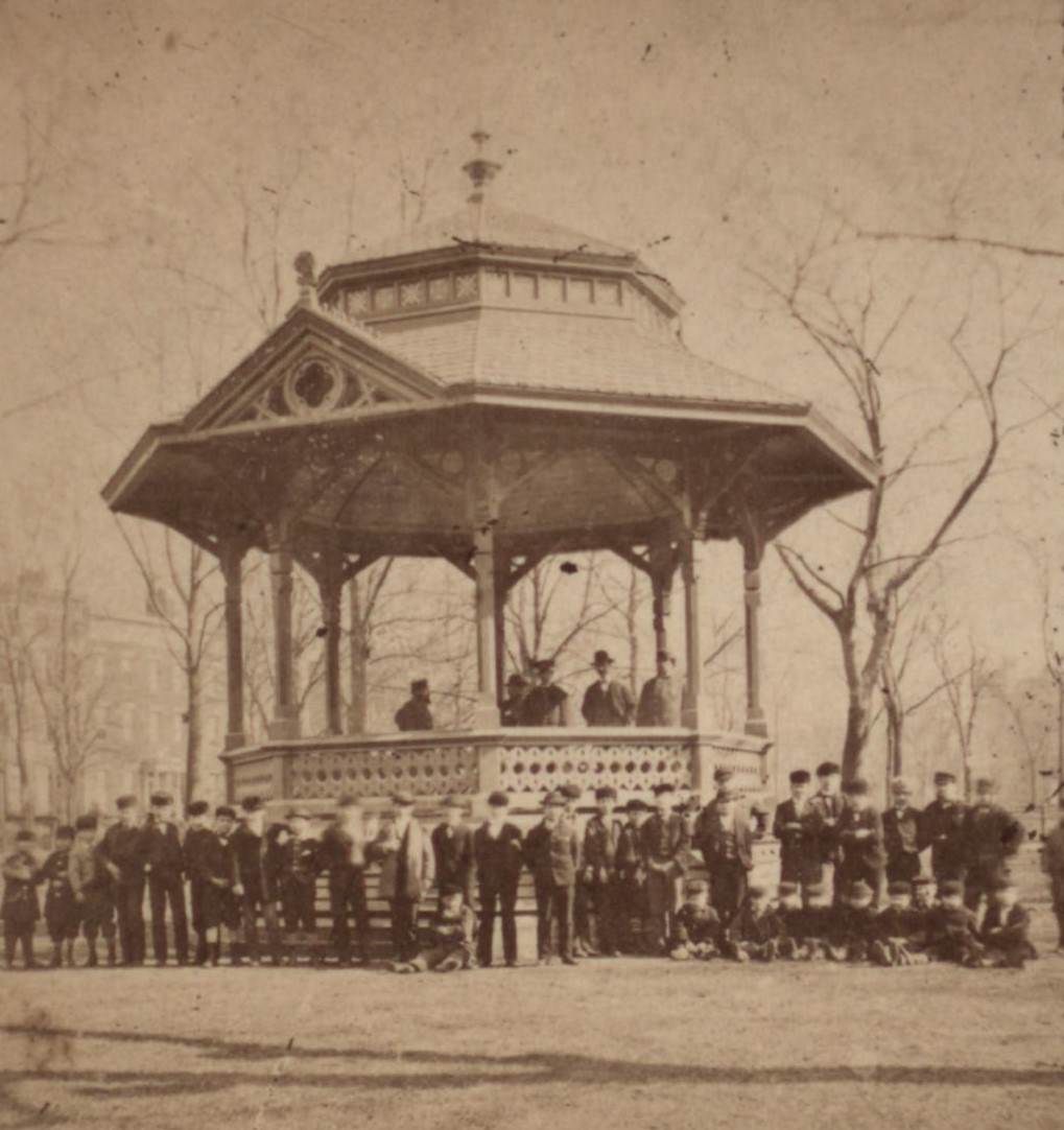 Music Stand In Washington Square, 1860S.